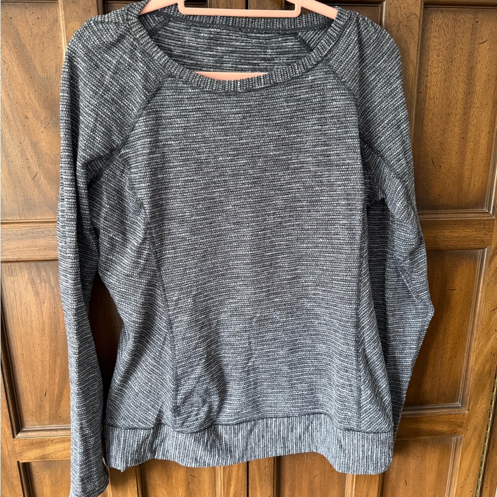 lululemon athletica Charcoal Crew Neck Sweater